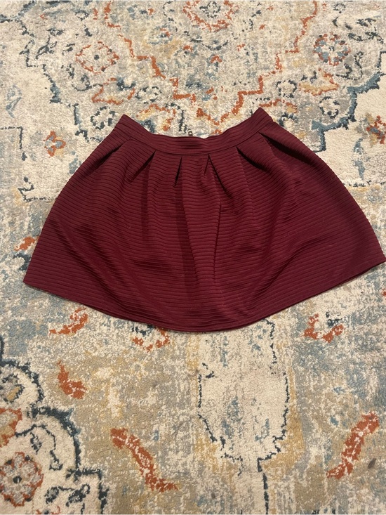 Bethany Mota Dresses & Skirts - Bethany Mota Wine Ribbed Skater Skirt